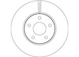 Trw DF6975 - Disco Freno Oe 2305503 Per Focus Iv