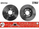 Trw DF4152 - Disco Freno Oe 45251 Saa G11 Per City Iv, Jazz Ii, Logo (Ga)