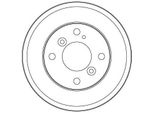 Trw DB4553 - Tamburo Freno Oe 1535923 Per Fiesta Vi