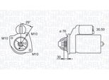 Magneti Marelli 063280010010 - Motorino Di Avviamento, Starter Per Puma, Fusion, Focus Ii, Focus (Dnw), Focus (Dfw), Focus (Daw, Dbw), Focus C-Max (DM2), Fiesta V, Fiesta Iv, C-Max, 2 (Dy), V50 (545), S40 Ii (544), C30 (533)