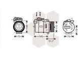 Van Wezel 0600K329 - Compressore Aria Condizionata Oe 64509174803 Per Serie 5 (E60), Serie 5 (E61), Serie 6 (E63), Serie 6 (E64), Serie 7 (E65), Z4 (E89)