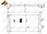 Nrf 53635 - Oe 6770580 Radiatore, Raffreddamento Motore Per Fiesta Iii