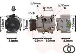 Van Wezel 1800K171 - Compressore Aria Condizionata Oe 1371570 Per Mondeo Iii