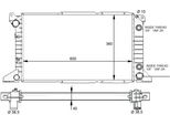 Nrf 59132 - Oe 1671825 Radiatore, Raffreddamento Motore Per Transit Tourneo