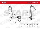 Stark SKCA-0050136 - Querlenker Oe 1420858 Per C-Max, Focus C-Max (DM2), Focus Ii, C30 (533), C70 Ii Cabriolet (542), S40 Ii (544), V50 (545)