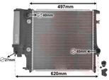 Radiatore Acqua Van Wezel Per Bmw Serie 3 E30 E36 + Touring Cabrio Coupe Compact Z3