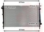 Van Wezel 18002336 - Oe 1114765 Radiatore, Raffreddamento Motore Per Mondeo Iii