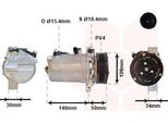 Van Wezel 0600K408 - Compressore Aria Condizionata Oe 64526901206 Per Serie 3 (E46), Serie 5 (E39), Z3 (E36)