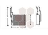Van Wezel 18006272 - Oe 1062254 Scambiatore Di Calore, Riscaldatore Per Focus (Daw, Dbw), Focus (Dfw), Focus (Dnw), Tourneo Connect, Transit Connect