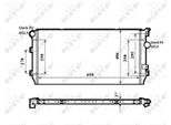 Nrf 58339 - Oe 5N0121253H Radiatore, Raffreddamento Motore Per Alhambra (710, 711), Sharan (7N), Tiguan (5N)