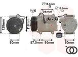 Van Wezel 1800K451 - Compressore Aria Condizionata Oe 1514842 Per Fiesta Vi, 2 (De, Dh)