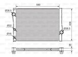 Valeo 701549 - Oe 17 11 7 533 472 Radiatore, Raffreddamento Motore Per X5 (E70), X5 (F15, F85), X6 (E71), X6 (F16)