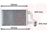 Van Wezel 06006257 - Oe 64118361915 Scambiatore Di Calore, Riscaldatore Per Serie 3 (E36)