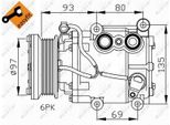 Nrf 32247 - Compressore Aria Condizionata Oe 1201738 Per Mondeo Iii, Transit