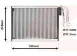 Van Wezel 0600V402 - Evaporatore Oe 64119163331, Impianto Di Climatizzazione Per Serie 5 (F10), Serie 5 Gt (F07), Serie 5 (F11), Serie 6 (F12), Serie 6 (F13), Serie 6 (F06), Serie 7 (F01)