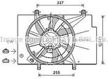 Prasco FD7559 - Ventola Radiatore Oe 1525897 Per B-Max, Ecosport, Fiesta Vi