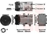 Van Wezel 1800K322 - Compressore Aria Condizionata Oe 1035431 Per Cougar, Mondeo Ii, Mondeo Iii, Transit