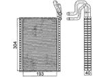 Mahle Ae 116 000S - Oe 6 968 201 Evaporatore, Impianto Di Climatizzazione Per X6 (F16), X6 (E71), X5 (F15, F85), X5 (E70)