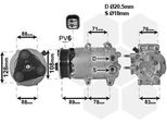 Van Wezel 1800K571 - Compressore Aria Condizionata Oe 1718580 Per Fiesta Vi
