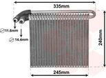Van Wezel 1800V456 - Evaporatore Oe 1376926, Impianto Di Climatizzazione Per Mondeo Iv, S-Max (WA6), Galaxy (WA6)