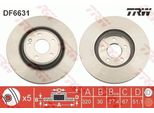 Trw DF6631 - Disco Freno Oe 246421261207 Per Classe A (W176), Classe B (W246), Cla (C117), Cla (X117), Classe Gla (X156)