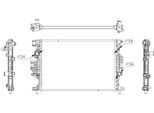 Nrf 59284 - Oe 2069561 Radiatore, Raffreddamento Motore Per Galaxy (Ck), Mondeo V, S-Max (Cj, WA6)
