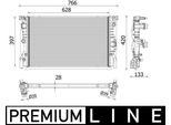 Mahle Cr 2223 000P - Oe 17118474824 Radiatore, Raffreddamento Motore Per Serie 8 (F93, G16), Serie 5 (F90, G30), Serie 5 (G31), Serie 6 Gt (G32), Serie 7 (G11, G12), Serie 8 (F91, G14), Serie 8 (F92, G15)