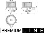 Mahle Ab 284 000P - Soffiatore Interno Oe 64116813124 Per Serie 5 (F90, G30), Serie 5 (G31), Serie 6 Gt (G32), Serie 7 (G11, G12), Serie 8 (F91, G14), Serie 8 (F92, G15), Serie 8 (F93, G16)