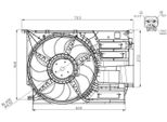 Nrf 47954 - Ventola Radiatore Oe 17427617611 Per Serie 2 (F45), Serie 2 (F46), X1 (F48), X2 (F39), F56, F57, F54, F60