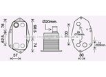 Prasco BW3571 - Radiatore Olio Oe 11422247204 Per Serie 3 (E46), Serie 5 (E39), Serie 7 (E38), X5 (E53)