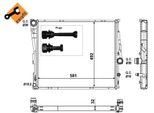 Nrf 53117 - Radiatore Oe 17113415693, Raffreddamento Motore Per X3 (E83)