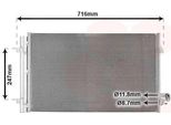Van Wezel 06015703 - Oe 64539364255 Condensatore Aria Condizionata Con Essiccatore Per Serie 8 (F93, G16), Serie 8 (F92, G15), Serie 8 (F91, G14), Serie 7 (G11, G12), Serie 5 (F90, G30)