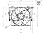 Nrf 47956 - Ventola Radiatore Oe 17427640513 Per Serie 1 (F21), Serie 2 (F23), Serie 2 (F22, F87), Serie 3 (F30), Serie 3 Gt (F34), Serie 1 (F20), Serie 3 (F31), Serie 4 (F33), Serie 4 (F32, F82), Serie 4 (F36)