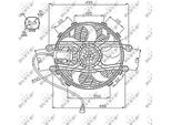 Nrf 47747 - Ventola Radiatore Oe 17117790897 Per Serie 3 (E46)