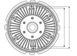 Nrf 49722 - Oe 4860431 Frizione, Ventola Radiatore Per Transit