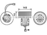 Prasco BW8540 - Motore Soffiante Oe 64119194590 Per Serie 5 (F11), Serie 5 (F10), Serie 5 Gt (F07), Serie 7 (F01), Serie 6 (F12), Serie 6 (F13), Serie 6 (F06)