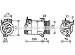 Prasco FDAK478 - Compressore Aria Condizionata Oe 1683959 Per Galaxy (WA6), Mondeo Iv, S-Max (WA6), Freelander 2 (L359), Range Rover Evoque (L538), S60 Ii (134), S80 Ii (124), V60 I (155, 157), V70 Iii (135), XC60 (156)