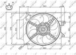 Nrf 47748 - Ventola Radiatore Oe 1061090 Per Transit