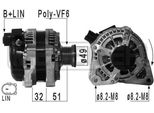 Era 210939A - Alternatore Oe 1795985 Per B-Max, Ecosport, Fiesta Vi, Focus Iii, Tourneo Connect, Transit Courier