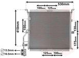 Van Wezel 06005148 - Condensatore Aria Condizionata Oe 64538367946 Per Z3 (E36), Serie 3 (E36)