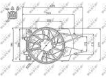 Nrf 47743 - Ventola Del Radiatore Oe 1061258 Per Focus (Daw, Dbw), Focus (Dnw), Focus (Dfw)