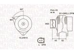 Magneti Marelli 063731746010 - Alternatore Per A6 (4B), A4 (8E), A4 (8H), Superb I (3U), Passat (3B)