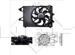 Nrf 47005 - Ventola Radiatore Oe 1312596 Per Mondeo Iii