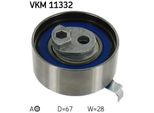 Skf Vkm 11332 Tendicinghia, Cinghia Dentata Oe 059109243P Compatibile Con A4 8K, A4 8E, A4 8H, A5 8T, A5 8F, A6 4F, A8 4E, A8 4H, Q5, Q7, Phaeton, Touareg
