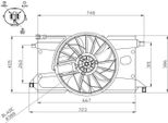 Nrf 47961 - Oe 1232293 KüHlerlüFter Per Focus Ii, C-Max, Focus C-Max (DM2)