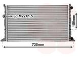 Van Wezel 58002160 - Oe 1E0121253A Radiatore, Raffreddamento Motore Per Golf Cabriolet (1E)