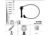 Ngk 8379 - Set Di Cavi Candela Oe 32700 P0D 000 Per Accord Iv, Accord V, Shuttle (Ra)