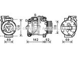 Prasco BWAK442 - Compressore Aria Condizionata Oe 64509121758 Per X5 (E70)