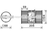 Prasco RT8586 - Motore Di Soffiaggio Oe 272100042R Per Megane Iii, Megane Cc