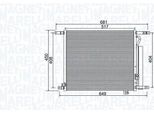 Magneti Marelli 350203966000 - Oe 94838817 Condensatore Aria Condizionata Con Essiccatore Per Aveo (T250, T255)